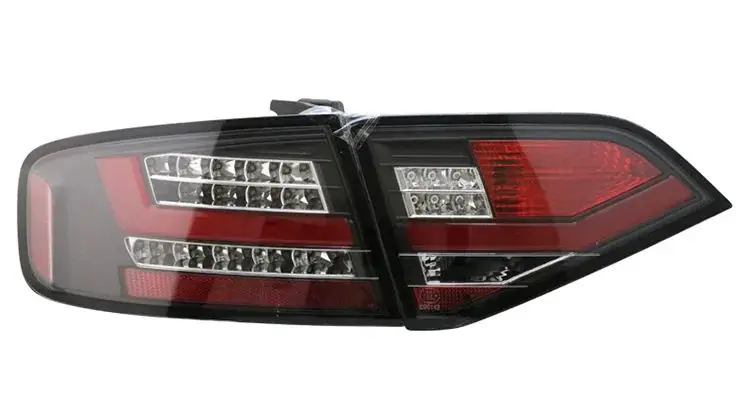 Atualizar para conjunto completo de luz traseira led fumado/vermelho para audi a4l 2009-2012 lâmpada de sinal de volta original versão led