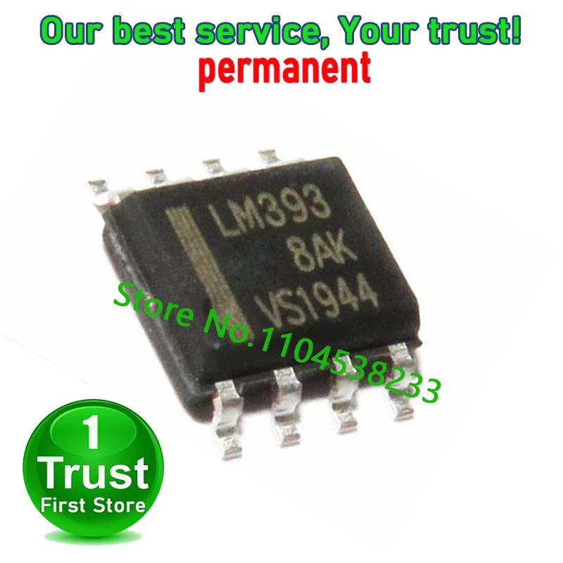 LM393 LM393DR SOP-8  Trust First   in stock 100PCS/LOT