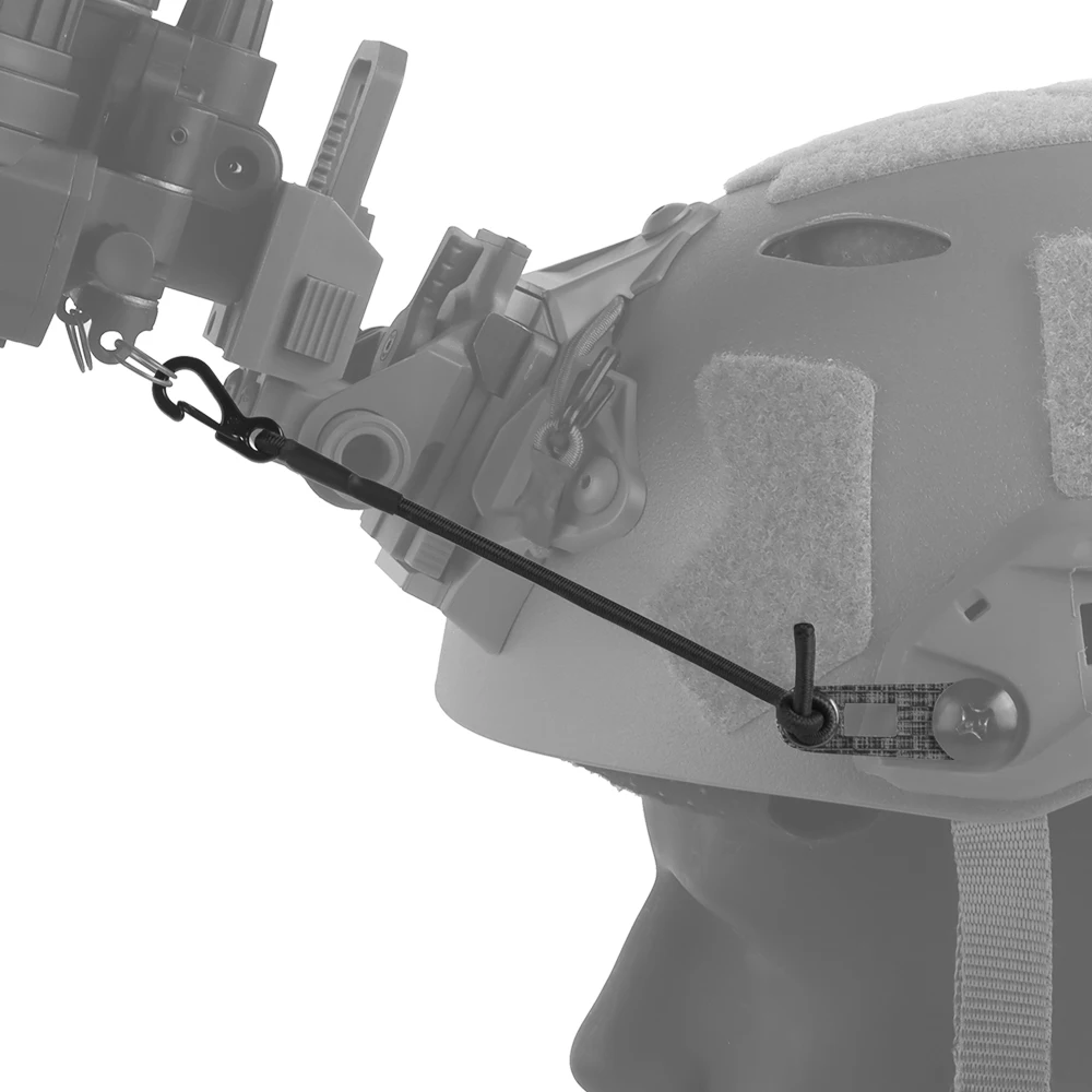 Wosport NVG Mount Lanyard V1 for FAST Helmet, Elastic Retention Cord, Lightweight NVG Anti-Drop Accessory for Tactical Airsoft