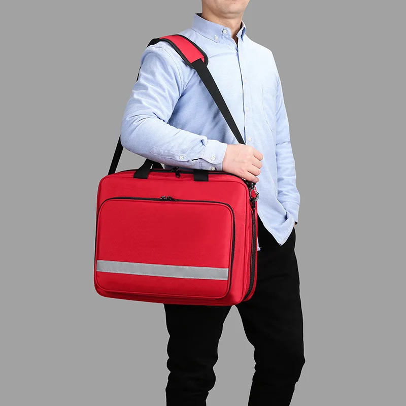 ขนาดใหญ่ขนาด Empty First Aid Kits Medical Care Rescue Bag Doctor Outdoor Visit Bag First Aid Bag อุปกรณ์ฉุกเฉิน Storage