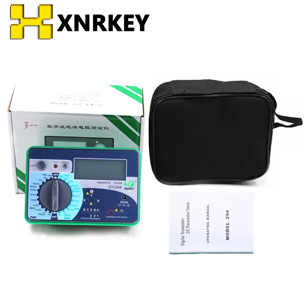 

XNRKEY DY294 Multifunction Digital Transistor Analyzer Tester Semiconductor Diode Triode Reverse AC DC Voltage Capacitance FET