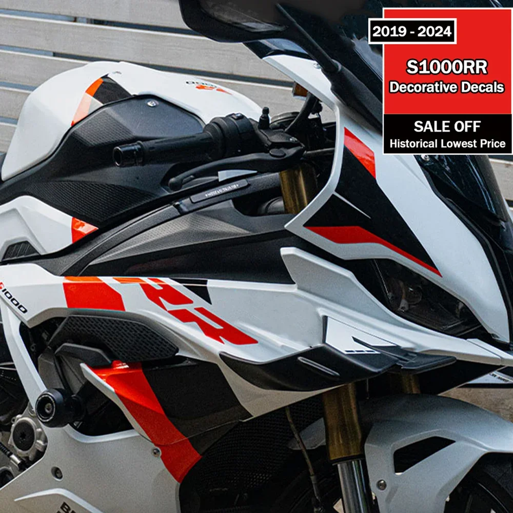 

Для BMW S1000RR S1000 RR 2019-2024 графический комплект декоративные наклейки защитная наклейка для краски декоративные наклейки с принтами