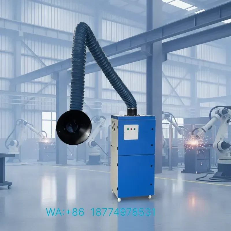 New Portable Welding Fume Extractor 99.99 Percent Filter Efficiency Clean Air Solution for Welding Workshop CE Certified