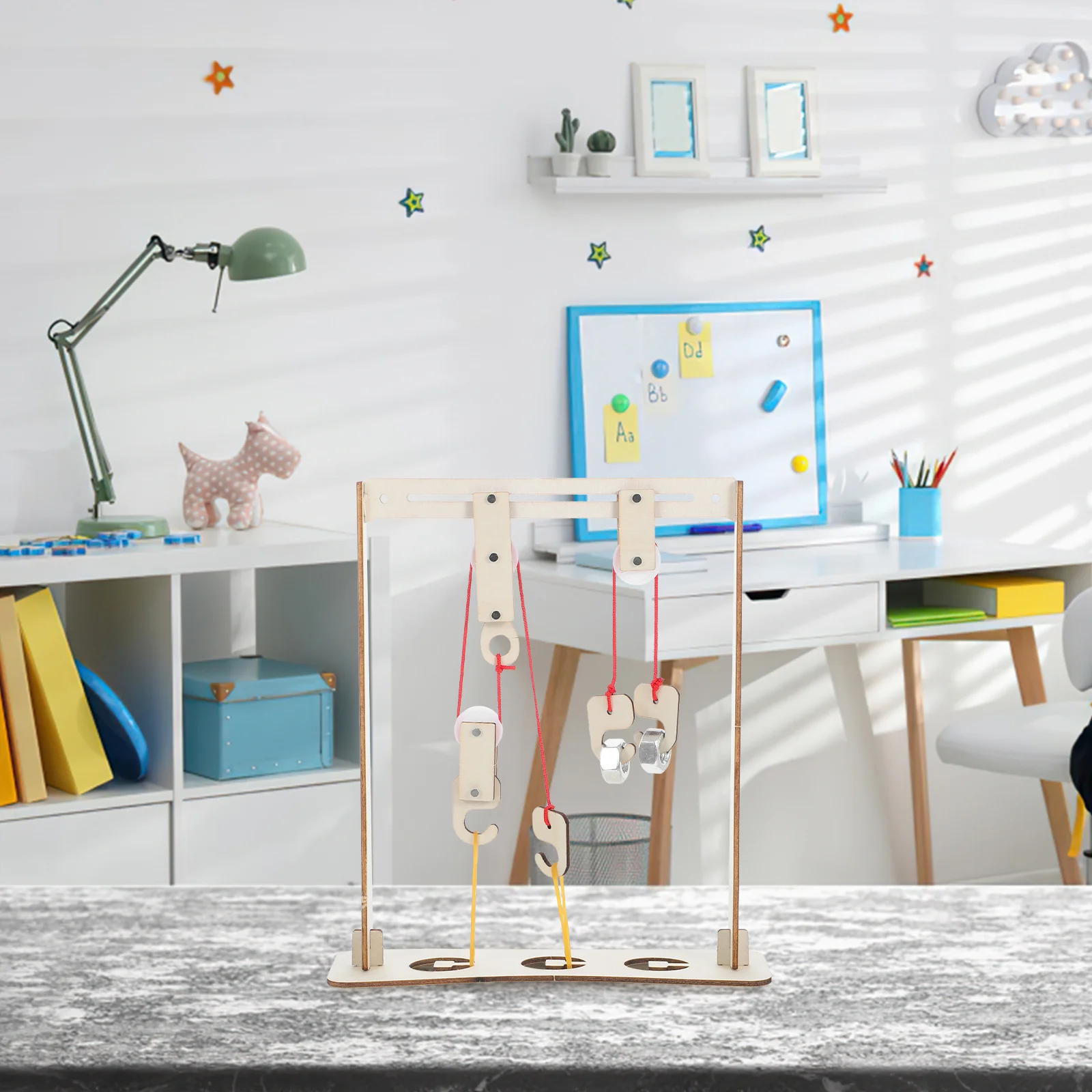 5 Sets Diy Pulley Model Kit For Science Learning Physics Experiment Pulley Blocks And Bracket Set Teaching Tools For Physical Me
