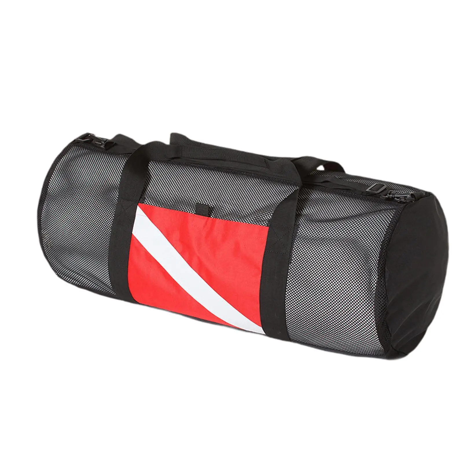 Mesh Duffel Bag Adjustable Detachable Shoulder Strap Dive Gear Bag for Travel Underwater Snorkeling Gear Swimming Freediving