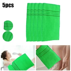 5Pcs Korean Italy Asian Exfoliating Bath Washcloth Body Scrub Shower Soft Towel Coarse Sand Sauna Bath Towel