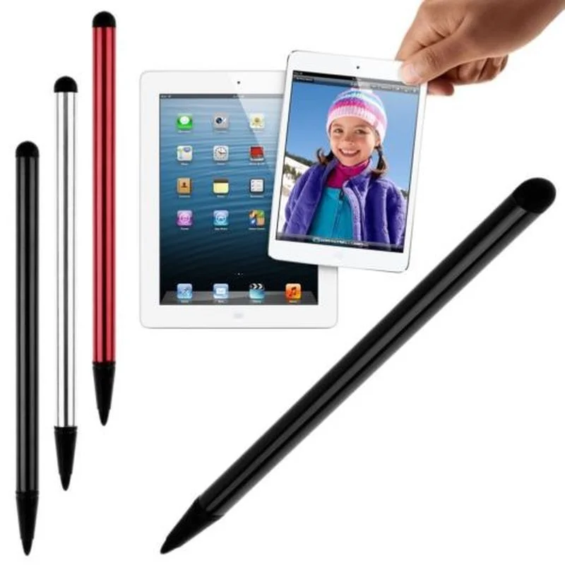 2 In 1 Universal Phone Tablet Touchscreen Pens Capacitive Stylus Pencil for Android iPhone iPad Samsung Stationery Tablet Pen