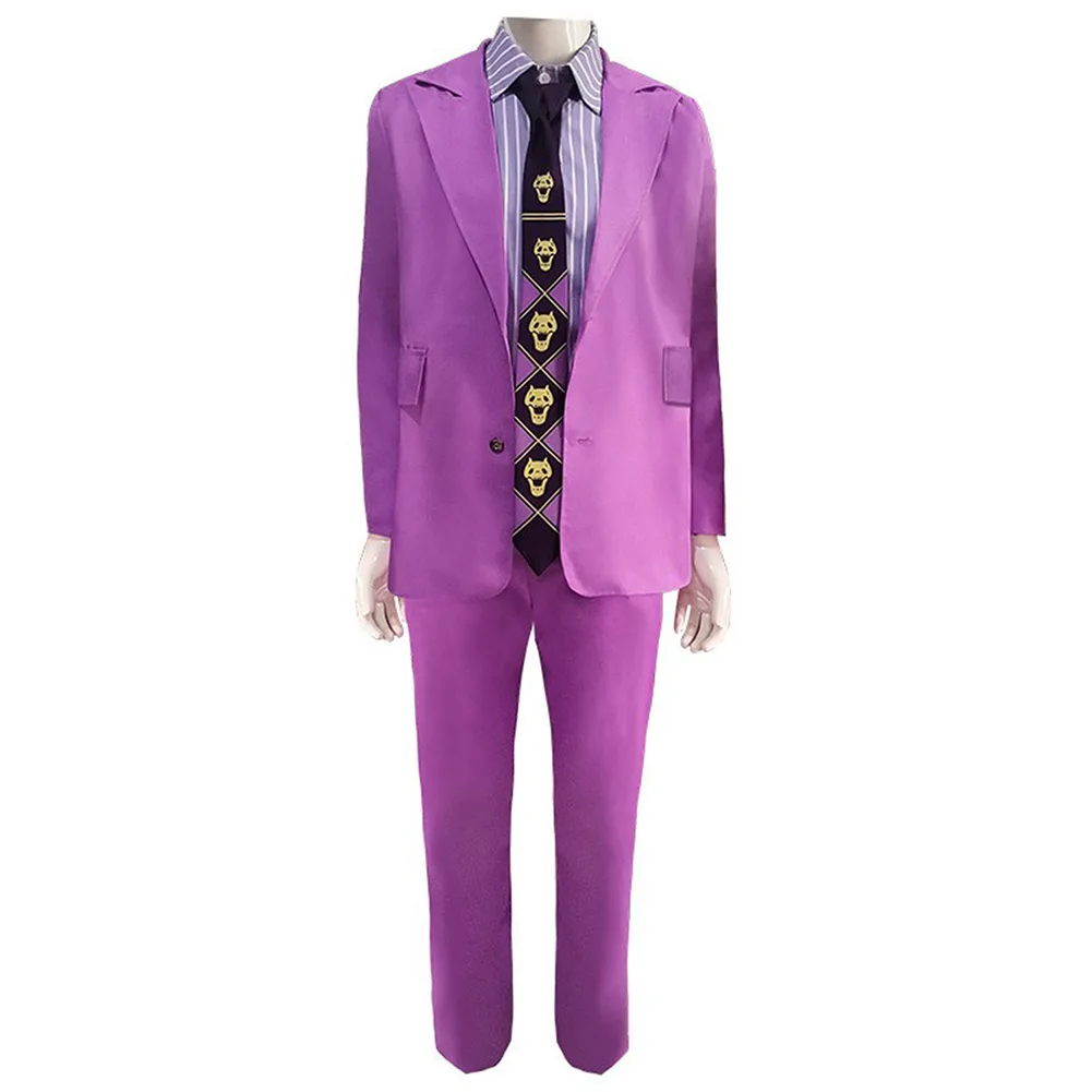 JoJo‘s Bizarre Adventure Kira Yoshikage Cosplay Costume Outfits Halloween Carnival Suit