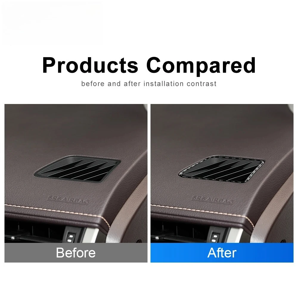 

Real Carbon Fiber For Lexus RX350 RXH450 2016 2017 2018 2019 2020 2021 Car Air Outlet Vent Sticker Interior Trim Accessories