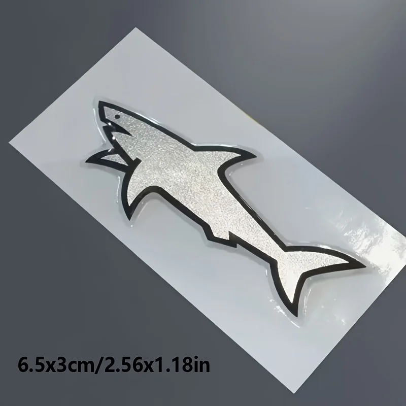 Shark Fish Emblem Sticker Badge Fender Decal Car Truck Replacement for Universal Vehicle SUV Motorcycle Bike Accessories image 3