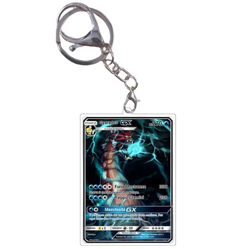 Charizard Keychains Mewtwo Blastoise Venusaur Lugia Ptcg Card Diy Acrylic Action Toy Figures Anime Game Collection Pendant Gift