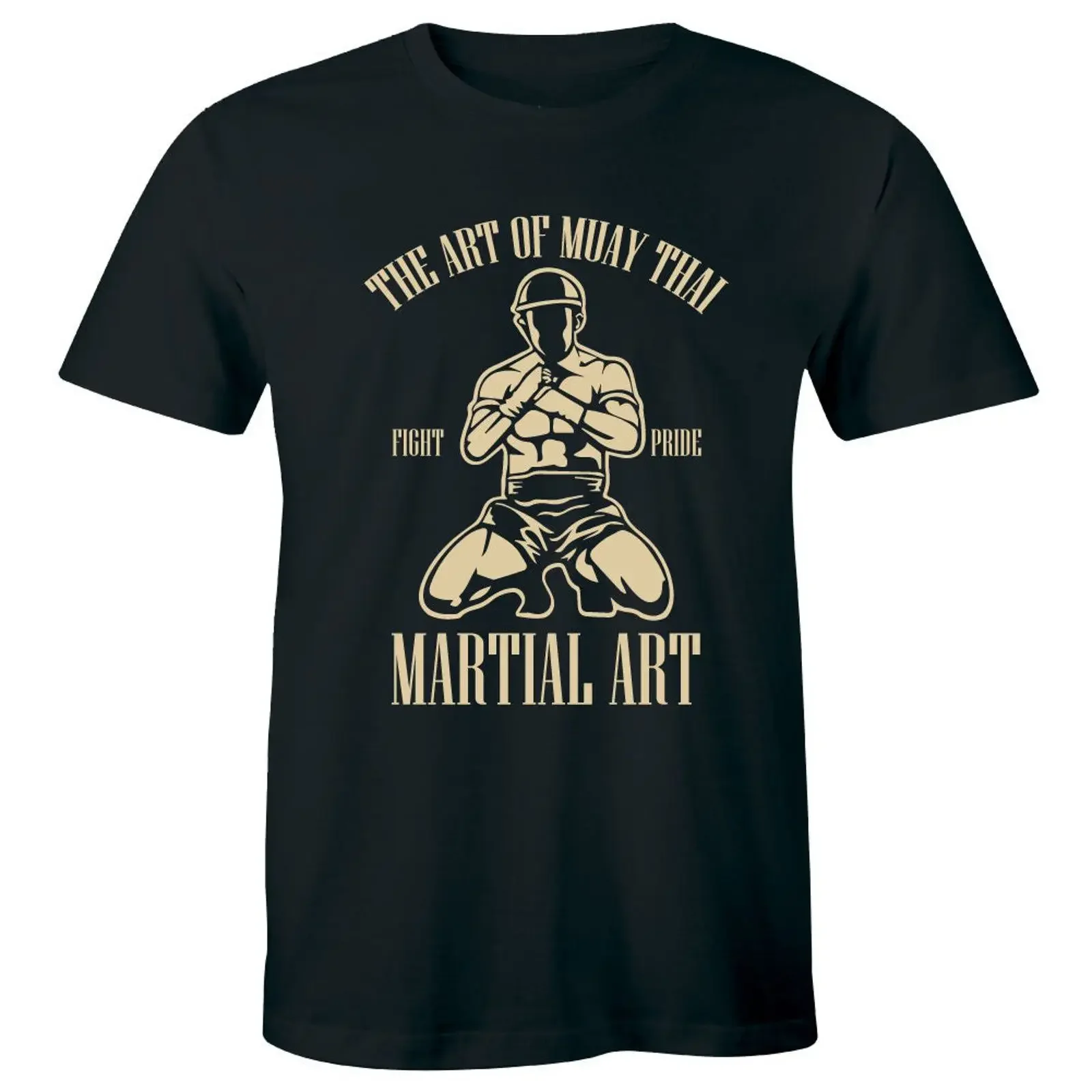 The Art Of Fighting Mens Martial Arts T Shirt Mms Muay Thai Kick Boxing Top vintage Washed Top For Everyday Wear Stylish