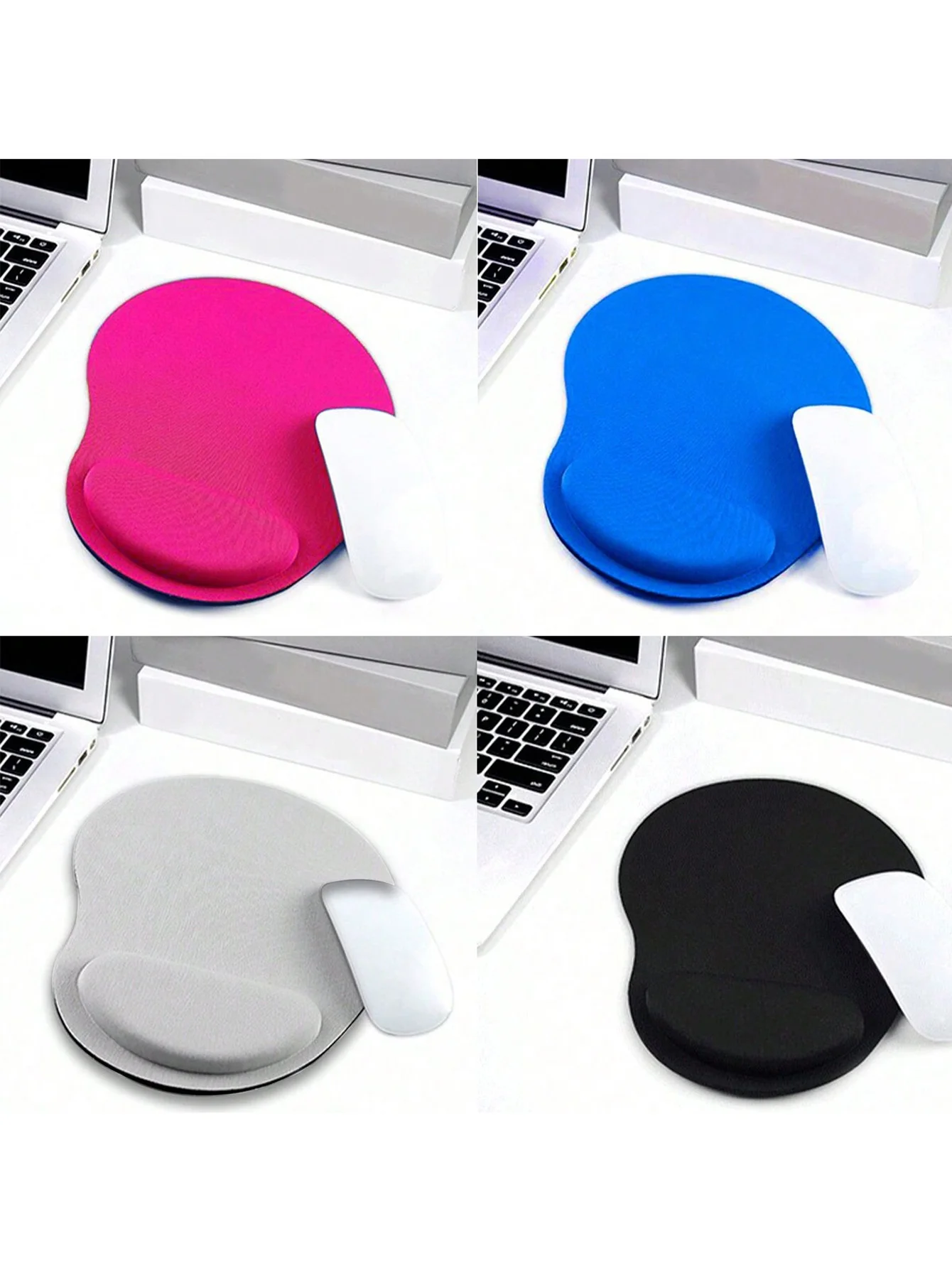 1 Piece Eva Wrist Rest Mouse Pad for Laptop, Soft and Comfortable Wrist Support Pad, Solid Color Non-Slip Wrist Rest Mouse Pad Suitable for Daily Desktop Office Use