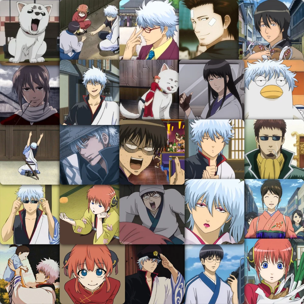 Anime Adesivos de Sakata Gintoki, Shimura Shinpachi, Gintama, Adesivos para Skate, Mala, Telefone, Decalques Okita Sougo, 10 PCs, 30 PCs, 59PCs