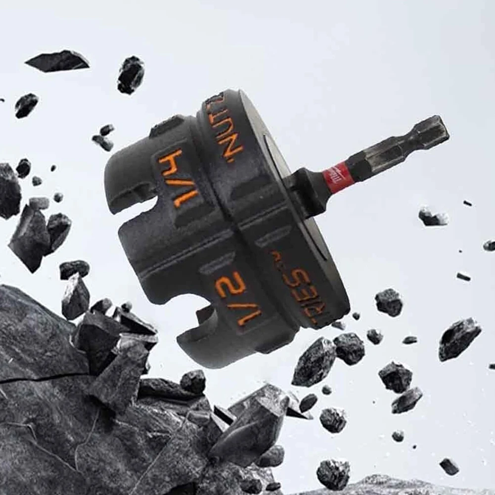 Nut Zip Drill Attachment Wear Resist Hex Shank Nut Driver Extractor Portable Bolt Extractor Tool for Fast Nut and Bolt Removal