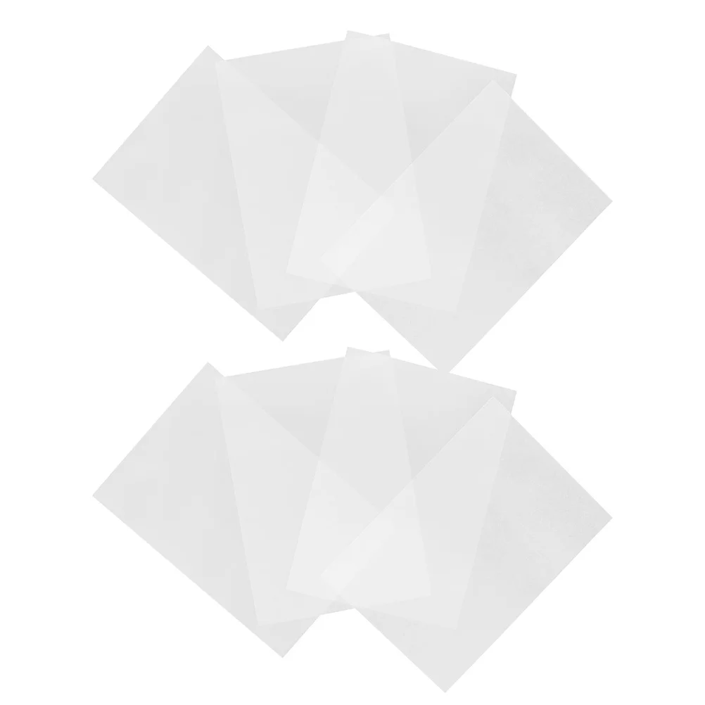 8pcs Glow In The Dark Heat Shrink Sheets Translucent Luminous Diy Craft Material For Jewelry Keychains Ornaments Blank Printable