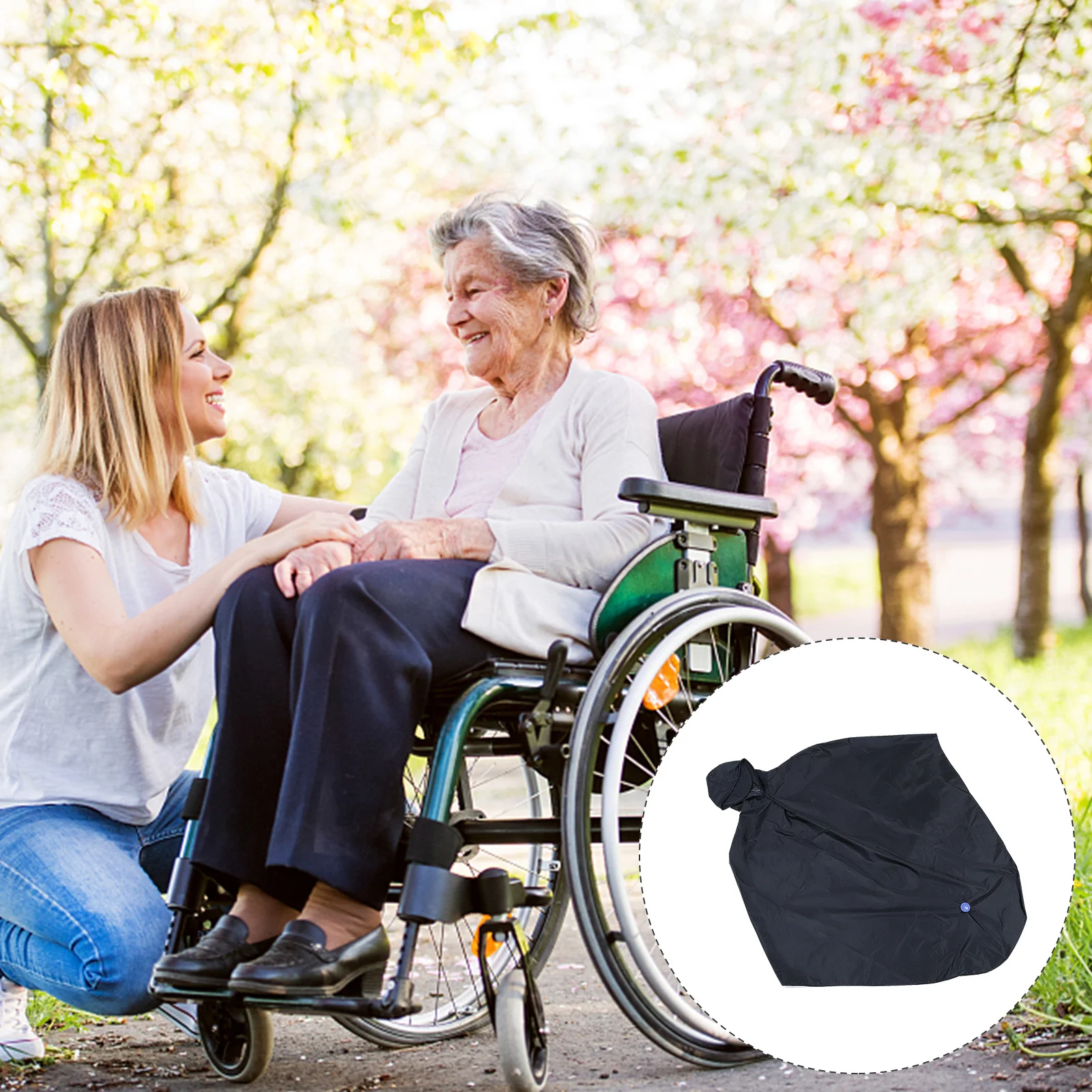 

Bike Raincoat Waterproof Windproof Hooded Cycling Poncho For Outdoor Hiking Camping Fishing Rainwear (Navy Blue)