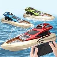 Mini RC Boat 2.4Ghz 15km/h High-Speed Remote Control Racing Ship Water Speedboat Children Outdoor Lakes Pools Model Toys for Kid