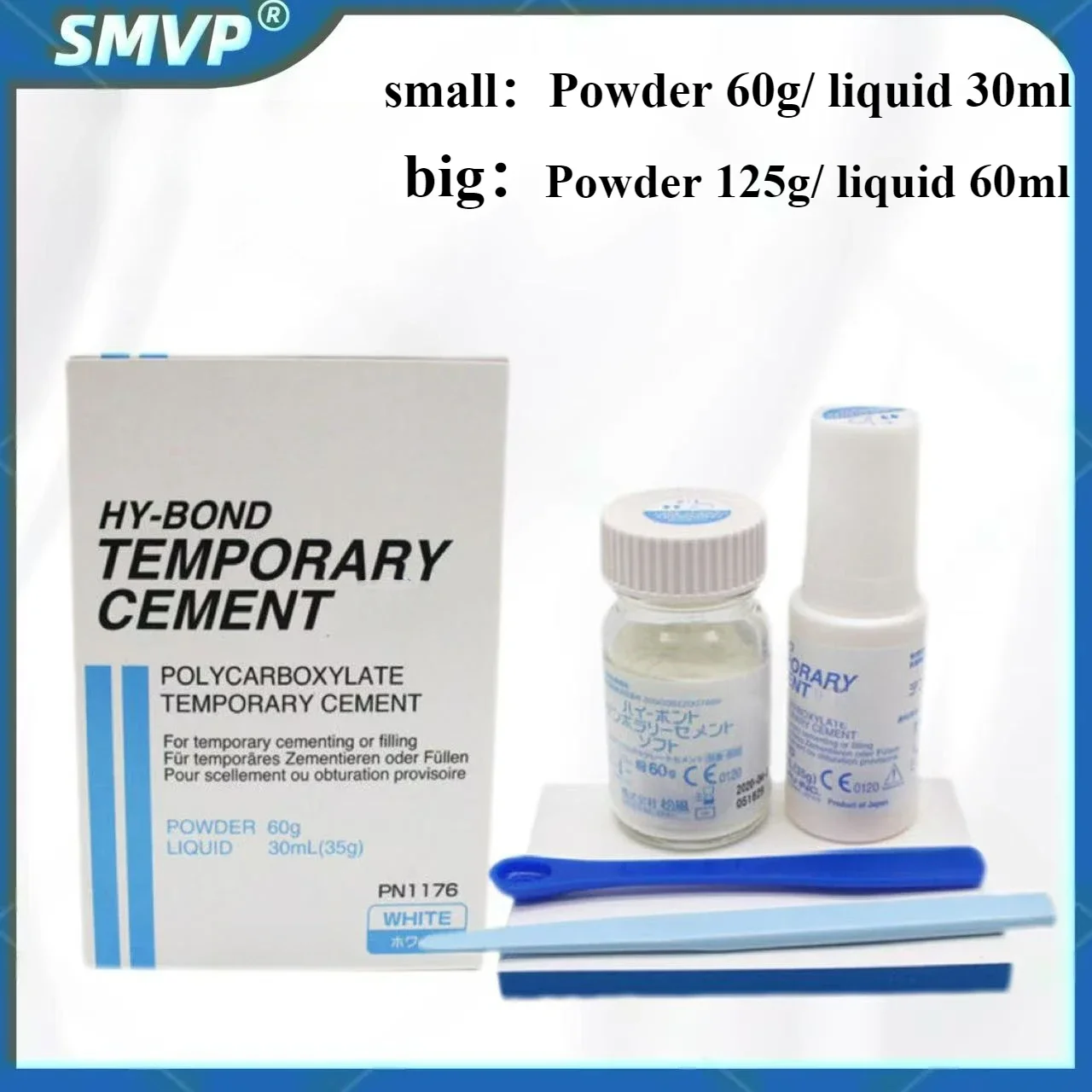 

Dental fixed implant powder/liquid set temporary cement and temporary Cementing agent crown bridge filling material