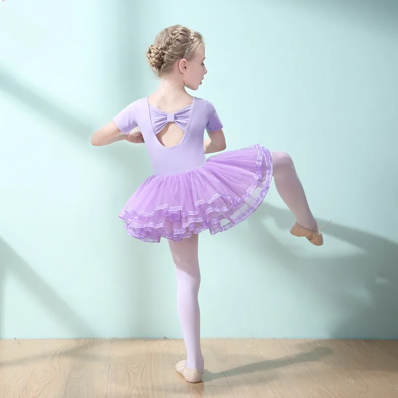 Vestido de Ballet para niñas, vestido de entrenamiento para niños, traje de patinaje artístico, leotardo para Navidad, fiesta de cumpleaños, tutú, Ropa de baile