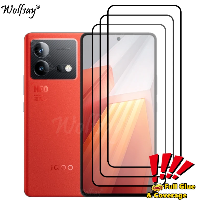 Full Cover Screen Protector For Vivo iQOO Neo 8 5G Tempered Glass For Vivo iQOO Neo 8 Glass For Vivo iQOO Neo 8 Glass 6.78 inch