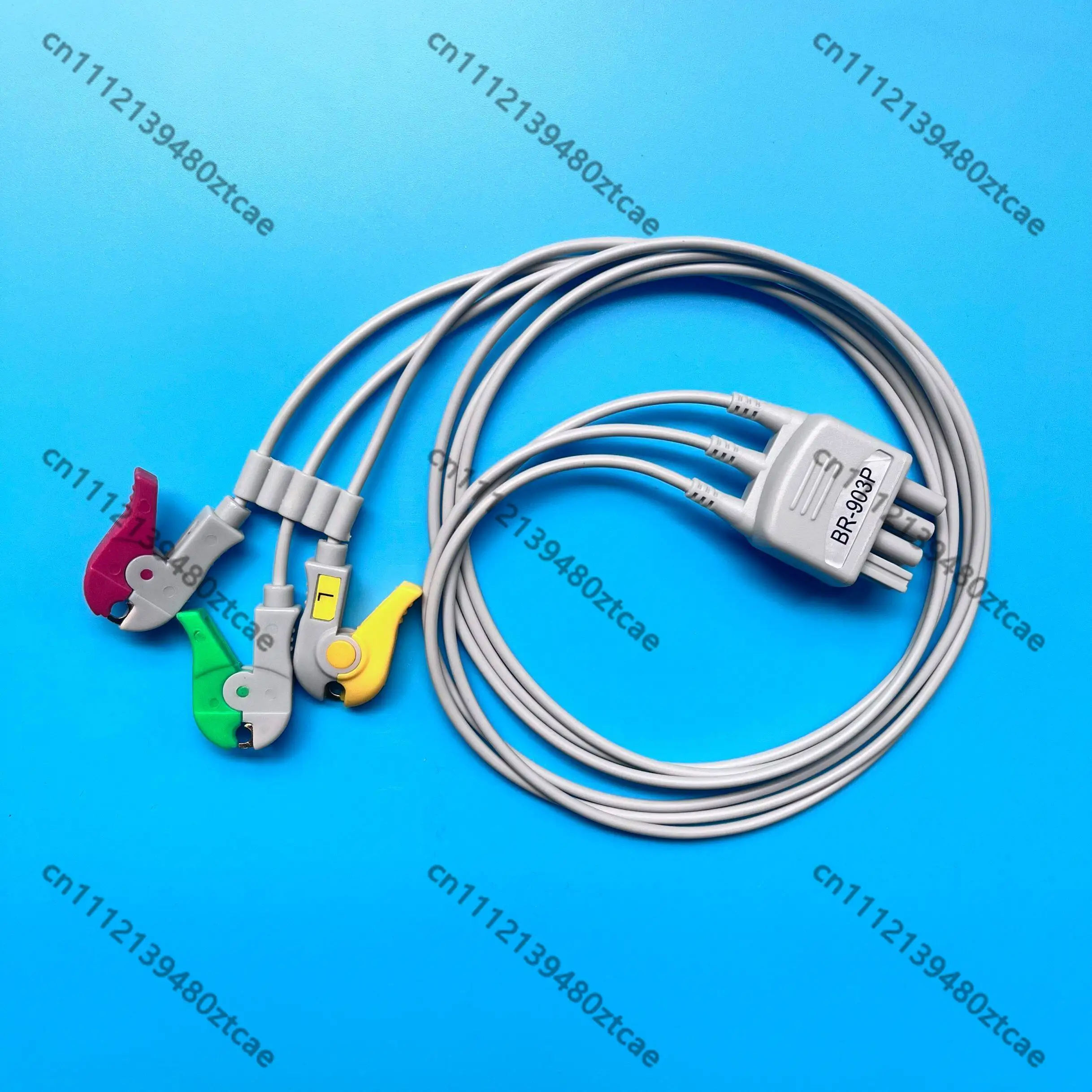 3 Lead ECG Cable Compatible with BR-903P JC-906P BSM-2353 Monitor Split Type Patient Lead Wire Accessory