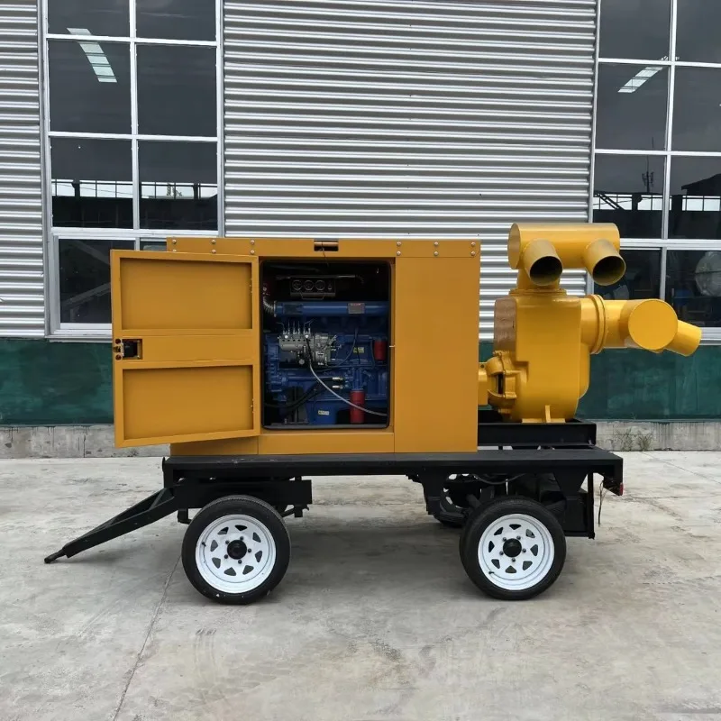 Flood Control Pump Truck Powerful Self Priming Capacity High Flow Pump For Underground Commercial Space Flood Rescue Work