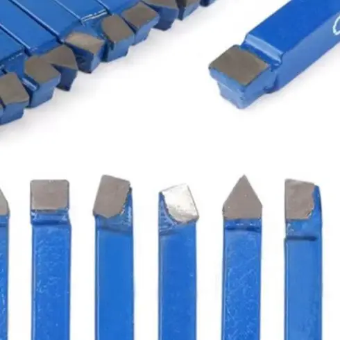 10pcs 1/4 Inch For C6 Carbide For Lathe Tool Bits Set High Hardness Wear Resistant Tips For CNC Metalworking Cutting And Turning