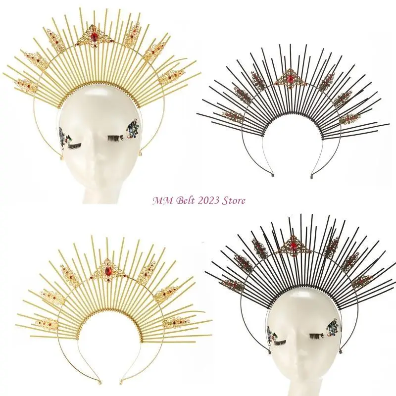 

49ME унисекс новогодний обруч для волос для взрослых в форме ореола ангела повязка на голову макияж принадлежности для волос