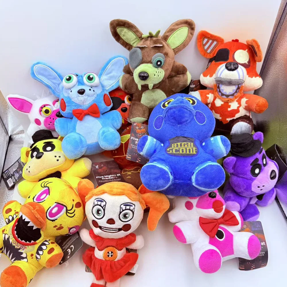 

Плюшевые игрушки Five Nights at Freddy's (FNaF): милые куклы Бонни, Медведь, Фокси, мультяшные мягкие игрушки Фредди для детей и фанатов, подарки