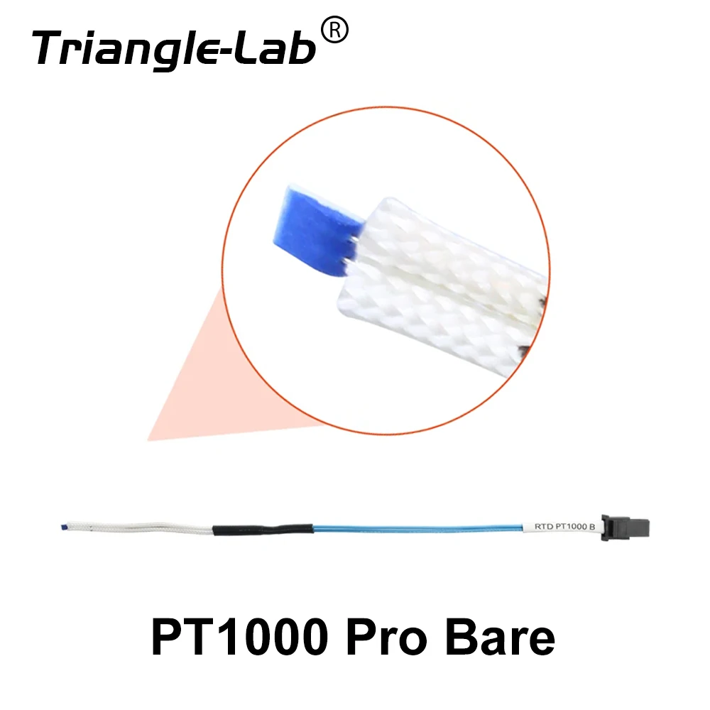 Trianglelab PT1000 Pro Bare Thermistor Cartridge high temperature 450Celsius for Rapido Hotend TCHC Kit CHC Pro TR6 TD6 HOTEND