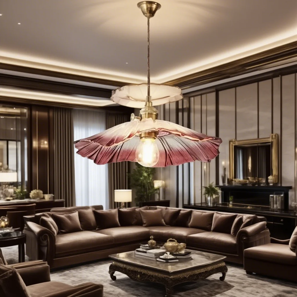 

2025 Classic Retro Brass Glass Pendant Light Warm Light Indoor Bedroom Bedside Dining Room Living Room Decoration Chandelier HOT