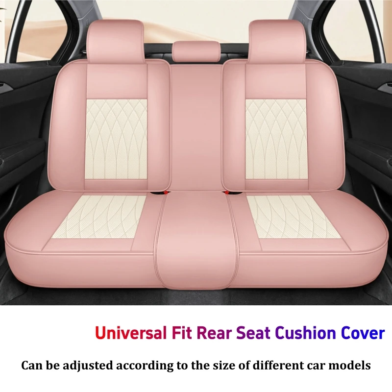 

Universal Seat Cover for the Rear 3 Seats of Cars, Exquisite, Comfortable, High-Quality, Durable Faux Leather Car Rear Seat Cushion Cover, Enhances the Aesthetics of the Car, Three-Piece Split Design, Adjustable, Suitable for Most Sedans/Suvs/Pickups and 