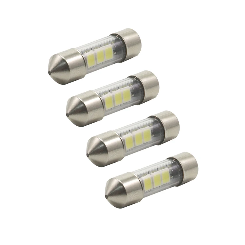 الداخلية سيارة ضوء اكليل led 12 فولت 28 مللي متر c5w LED مصابيح بيضاء أضواء السيارات مصلحة الارصاد الجوية مصابيح الإضاءة الداخلية حزمة من 10 #4