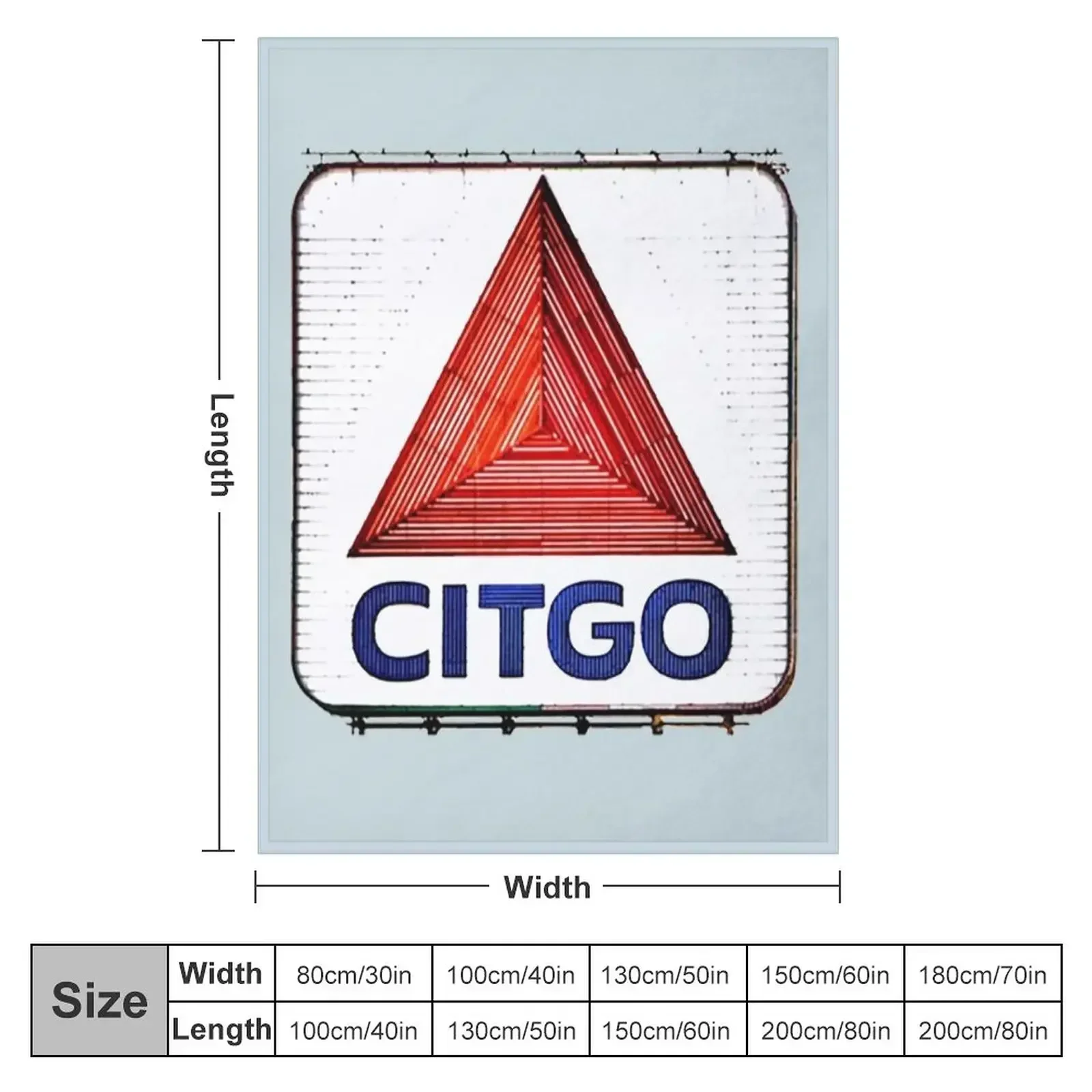 citgo Throw Blanket Flannel Fabric decorative Soft Blankets