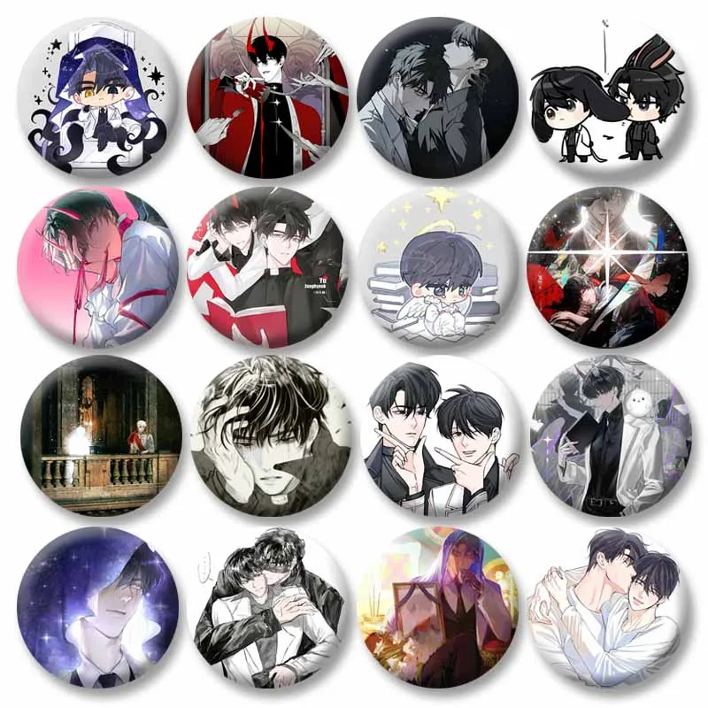 Korean BL Manhwa Omniscient Reader's Viewpoint Badges Yoo Joonghyuk Kim Dokja Cartoon Brooch Clothing Backpack Jewelry Pins Gift