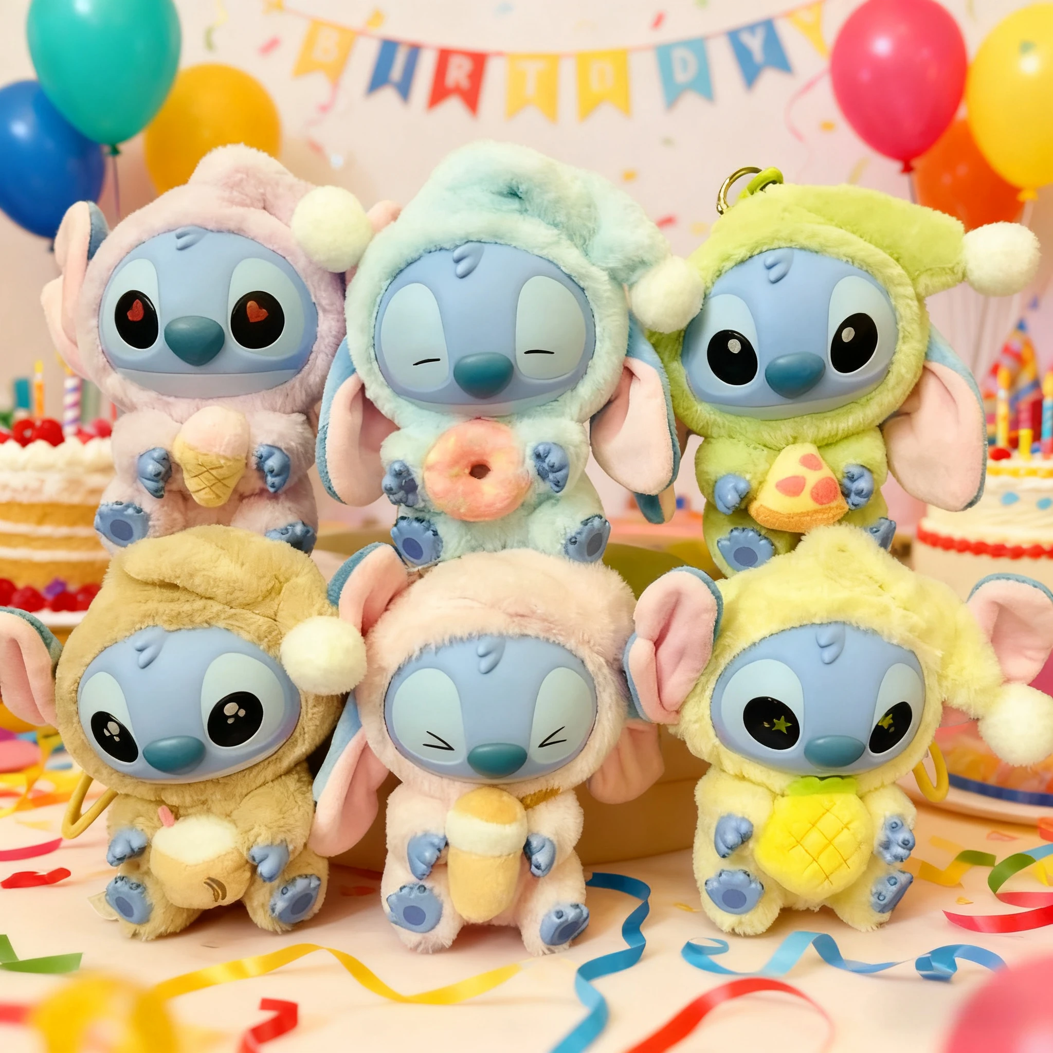 

Bandai New Stitch Eat Some Thing Before Sleep Series Виниловая слепая коробка Милая плюшевая кукла Mystery Box Игрушка-сюрприз Подарки для друзей