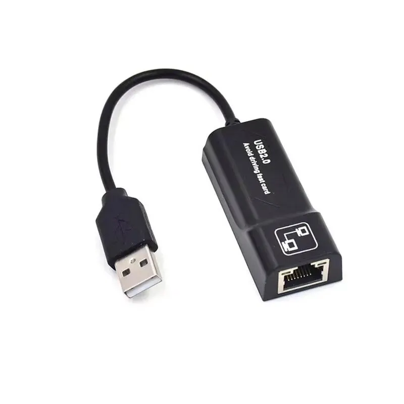 USB2.0 To RJ45 Network Cable Adapter 100Mbps Wired Network Card External Drive Free Network Card For Computer Notebooks