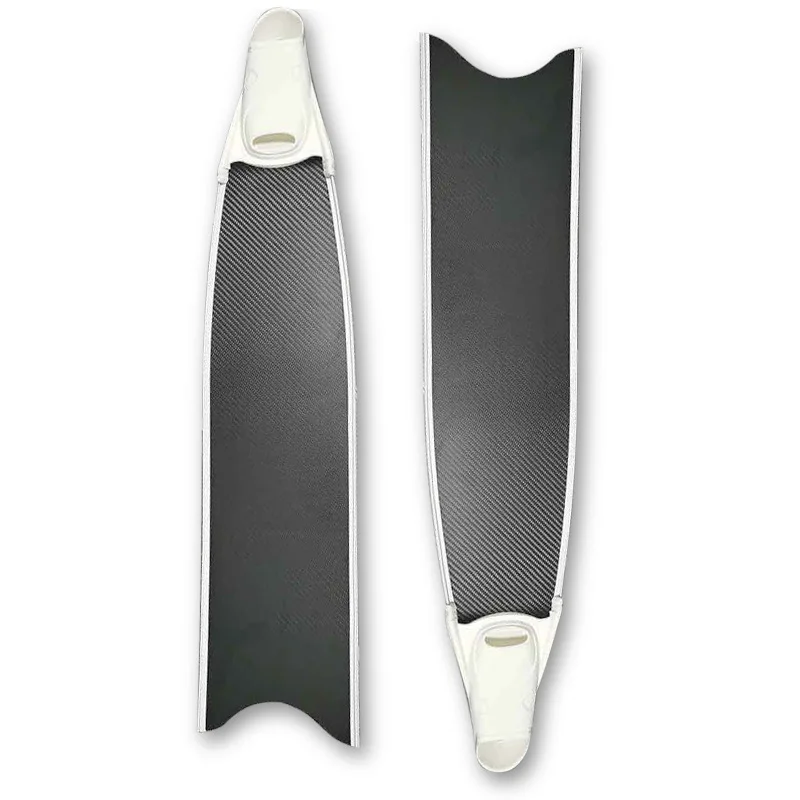 خفيفة الوزن ألياف الكربون زعانف Freediving Spearfishing النخيل طويل كامل القدم السباحة الغوص زعنفة الغوص زعنفة Aletas Sumergibles #4