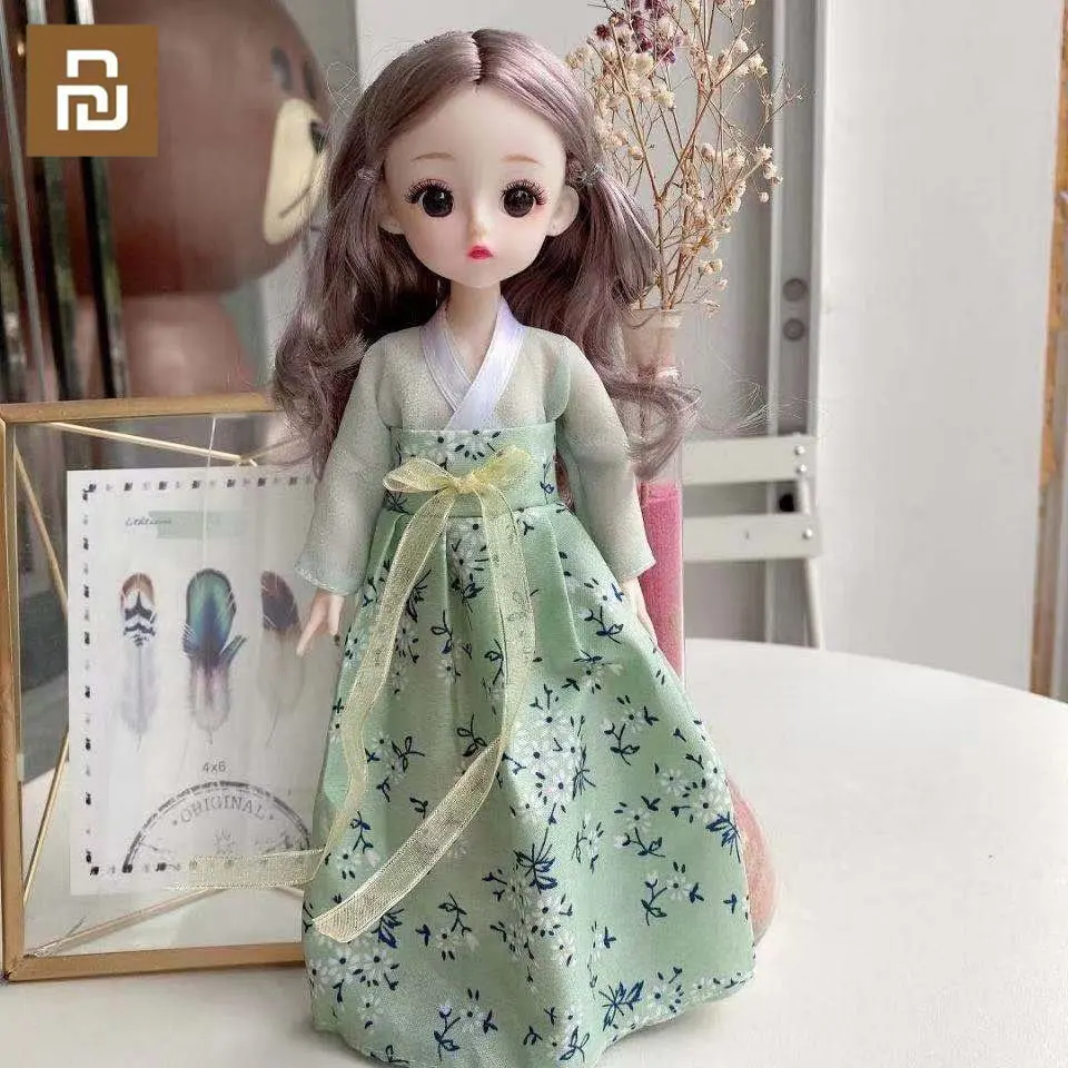 

Youpin BJD куклы с модной одеждой 3D глаза 30 см кукла мягкий парик пластиковая голова полный комплект Детские игрушки для девочки подарок на день рождения