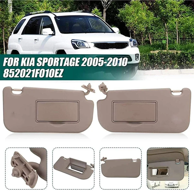 

LHD Car Inner Sunvisor Sunshield Sun Visor Shield Shade Board With Mirror For KIA Sportage 2005-2010