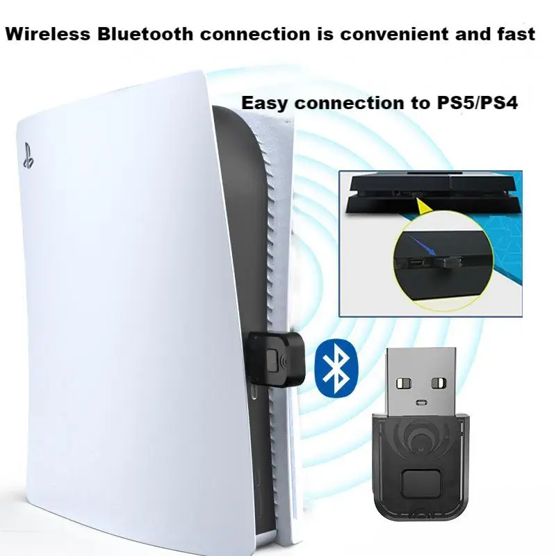 

Game accessories PS5 Bluetooth audio transmitter PS4/Switch Bluetooth adapter PS5 Bluetooth receiver