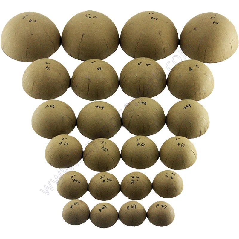 2 2.5 3 4 5 6 Inch Round Empty Fireworks Shell Case Pyrotechnic Display Material Paper Ball Hemisphere Cover