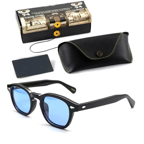 Gafas de sol Johnny Depp para hombres y mujeres, gafas de sol polarizadas estilo Lemtosh, montura de acetato Vintage de marca para gafas masculinas