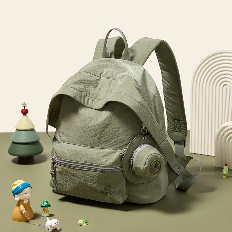

EPOL Small Backpack 2025 Trend Nylon Waterproof Teenage Youth Backpack Fashion School Bags Travel Sports Women's Bags 3059-04
