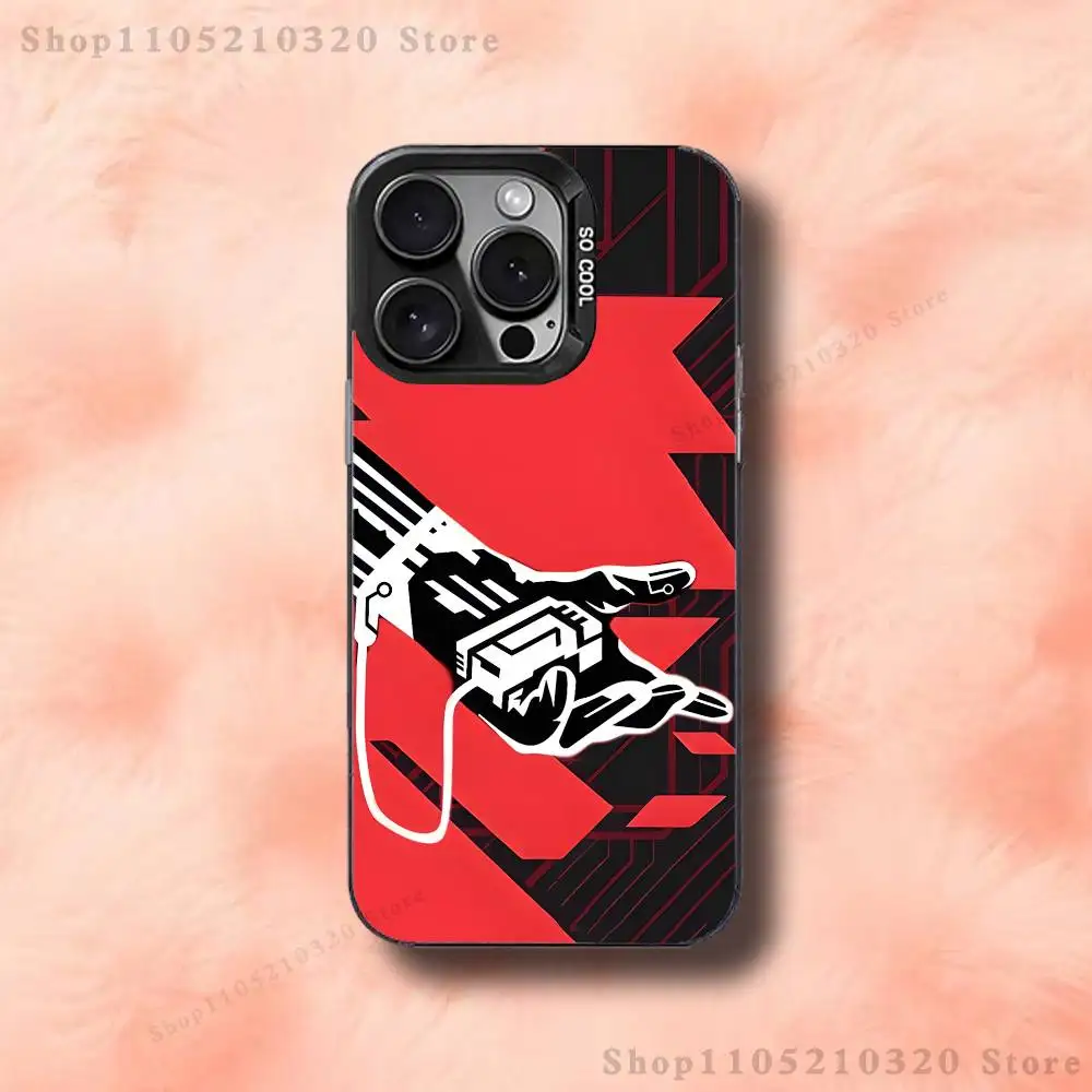 حافظة هاتف Game A-Atomic H-Heart لهاتف iPhone 17,16,15,14,13,12,11,Pro,Max,Plus,E,Air,Mini Black Tpu #5