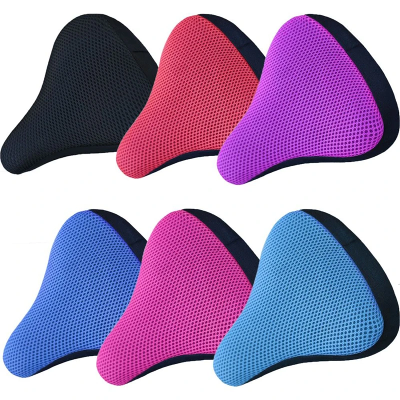 Bicycle Saddle 3D Soft Bike Seat Cover Cycling Silicone Seat Cushion Cycling Breathable Saddle Comfortable Bicycle Covers