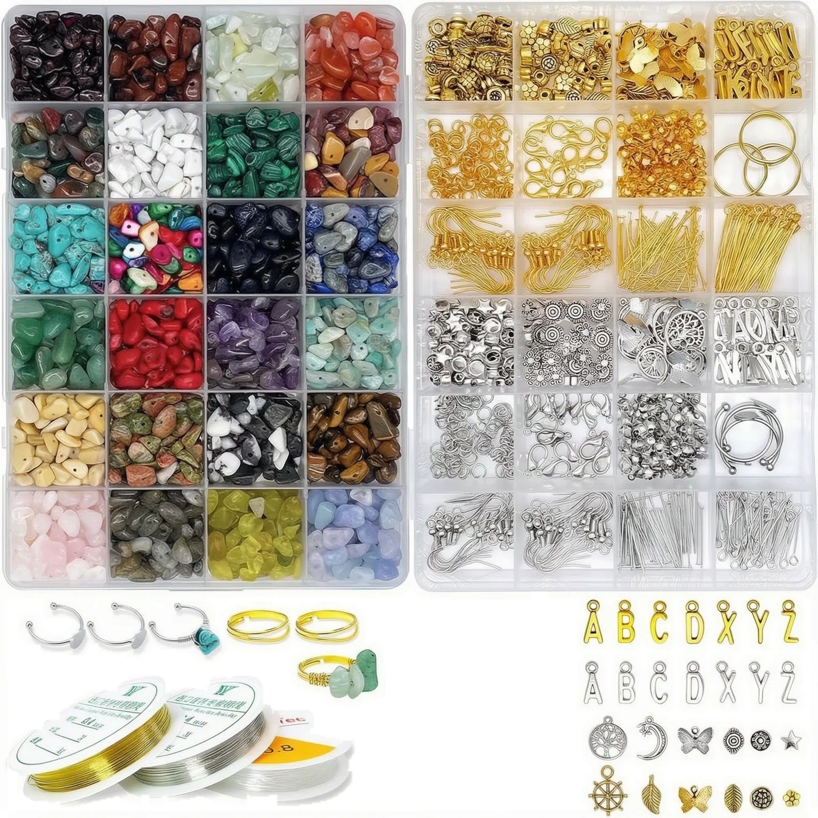 Jewelry Making Gemstones - Boho Stud Earrings Jewelry Making Kit