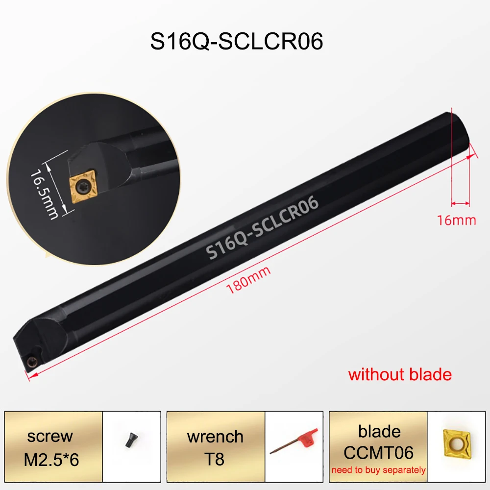 เครื่องมือ SCLCR S10K-SCLCR06 S12M-SCLCR06ภายในเจาะทังสเตนคาร์ไบด์เครื่องมือสำหรับ CCMT06เปลี่ยนแทรก