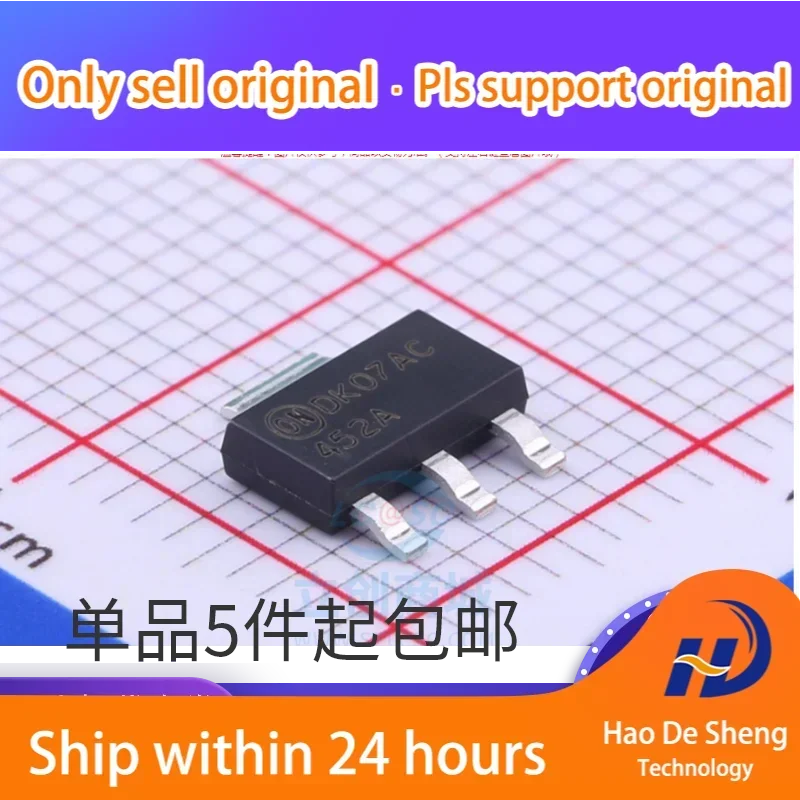 

10 шт./лот NDT452AP LOGO 452A SOT-223, новый оригинал, в наличии